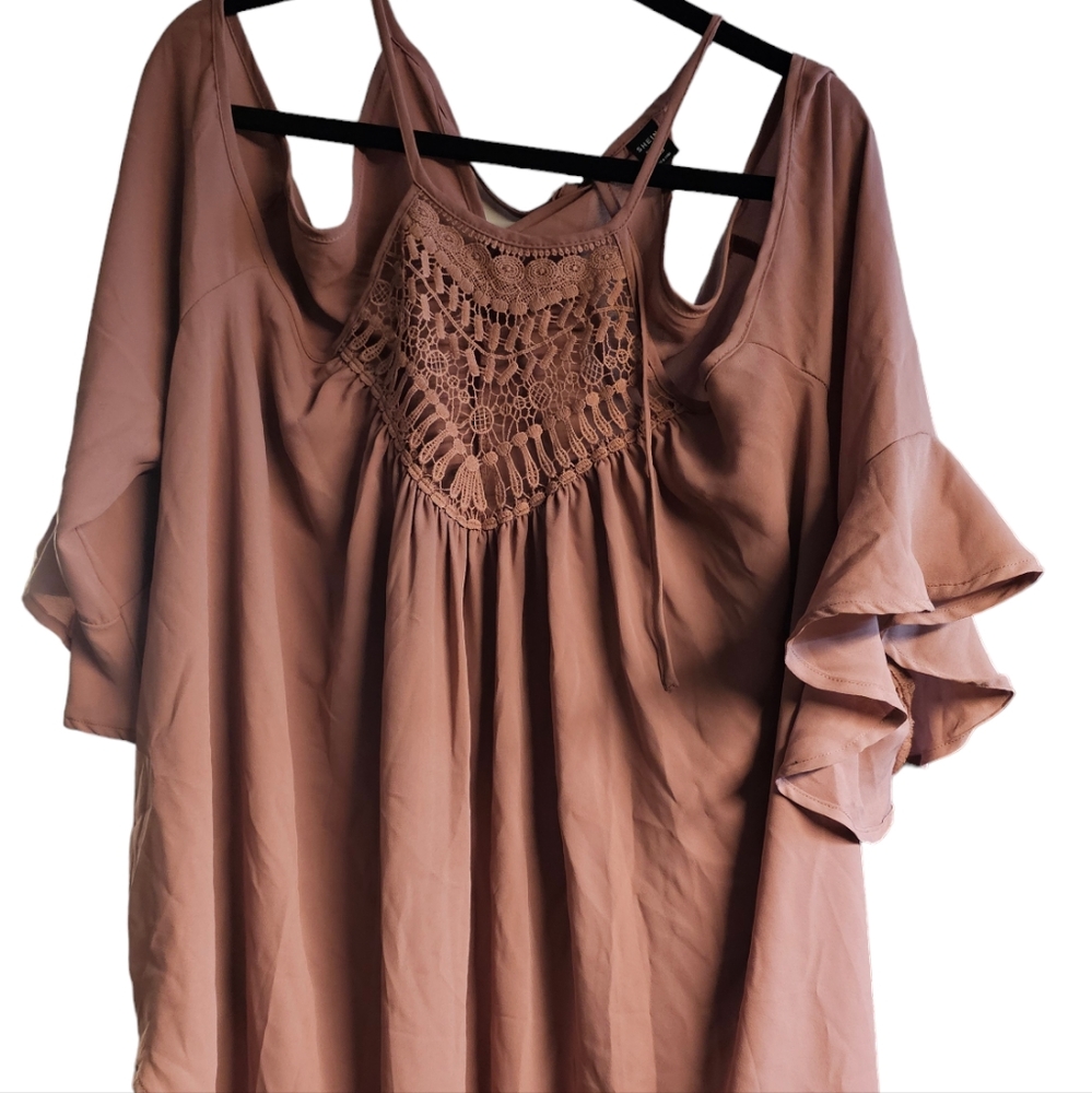 SHEIN cold shoulder top
